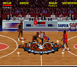 NBA Jam - Tournament Edition (USA) (Beta) In game screenshot